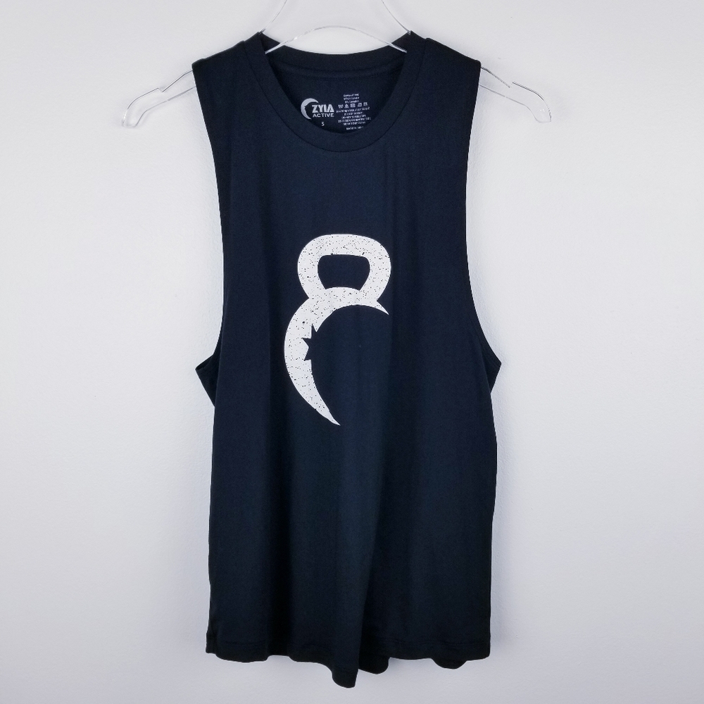Zyia Active Kettle Moon Tank Top Black NWT size Small